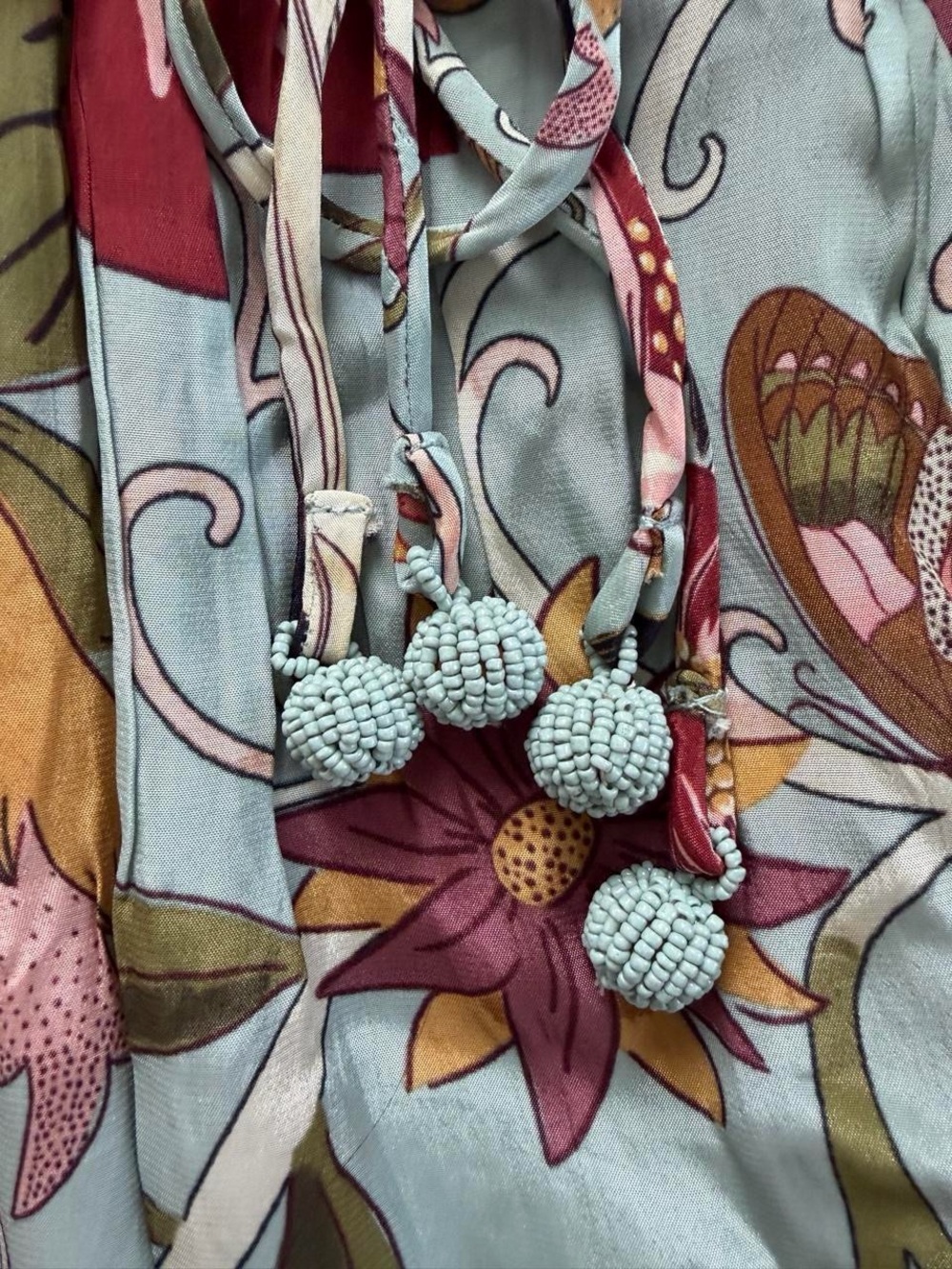NWT FARM RIO Blue Flowing Beauty Mini Dress - Picture 7 of 11